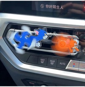 Resim Mufunye Oto Havalandırma Çıkışlı Döner Dekoratif Aksesuar Tom Ve Jerry Figürlü Araç İçi Eğlence Aletleri - 2 Adet 