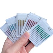 Resim 50 Renkli Endüstriyel Dikiş Makinesi İğnesi, Elastik Kumaşlar İçin Uygun, Anti-Jump Tasarımı, Parlak Mor/Kırmızı/Yeşil/Mavi/Sarı, Hassas Dikiş, Anti-Jump İğnesi, Yüksek Kaliteli Dikiş Araçları 