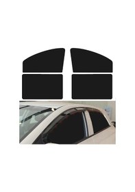 Resim Xuweiwei Front Arka Cam Manyetik Güneşlik Ve Araç Yan Cam Stor Perde Direkt Güneş Işığı Koruma Uv Gizlilik 