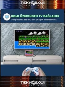 Resim Retro Oyun Konsolu 20.000 Adet Oyun HD Görüntü Tv Bağlanma Çift Kişilik Oyun El Atarisi NEOGEO 