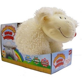 Resim Türkçe Masal Anlatan Yastık Kuzu Peluş Kuzucuk 