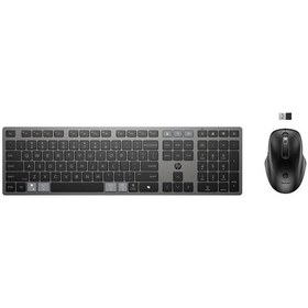 Resim HP 725 9T5B0UT Çoklu Cihaz Bağlantılı Şarj Edilebilir Kablosuz Q Klavye & Mouse Set 