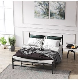 Resim Metal Karyola, Defne Metal Karyola 150x200 cm Siyah Renk 