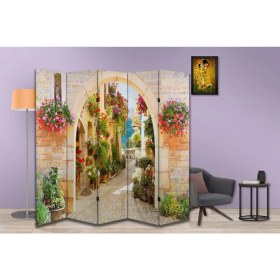 Resim Manzara Temalı Özel Tasarım Paravan Room Divider 180 x 200 cm 