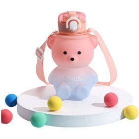 Resim evimdeyokyok Ayıcık Pipetli Su Matarası 800 ml 