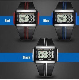 Resim Sones Sanda 1070 3d Oval İçi Boş Tekerlek Dönmeyen Kadranlı Kuvars Saat Erkekler İçin, Stil: File Kemer Siyah Yeşil 