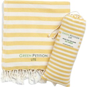 Resim Green Petition Mare Unisex Sarı Peştemal 