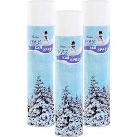 Resim 3 Adet Max Kar Köpüğü Spreyi, Eriyen Kar Taneleri, Parti Köpük Karı Yapar Kar Yağdıran Sprey 3x300 M Diğer 