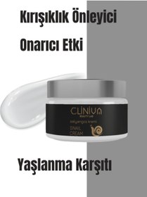Resim cliniva Yaşlanma Karşıtı Ve Kırışıklık Önleyici Salyangoz Özlü Krem 100ml 
