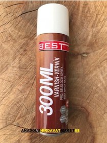 Resim Best 300ml Şeffaf Parlak Vernik Çok Amaçlı Sprey Vernik 