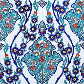 Resim Kütahya Çini Yapı Tasarım AC13 20X20 cm Çini Karo 