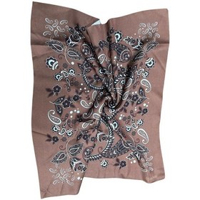 Resim Makro Çiçek Desenli Fular Estascarf Renk 