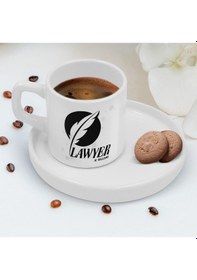 Resim Bk Gift Kişiye Özel Sunum Tabaklı Avukat Tasarımlı Kahve Fincanı-11, Sevgiliye Hediye, Arkadaşa Hediye, Avukata Hediye Kobitmeyen137775 Bk Gift 