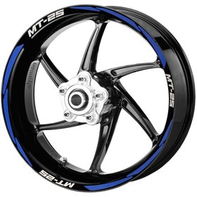 Resim Deeb Mt25 Jant Şeridi Reflektif Mavi Beyaz Model S 