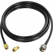 Resim Alkatronik RG58 Erkek N To Dişi Sma 5 Metre Düşük Kayıplı Kablo Rf Anten 