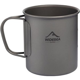 Resim Yuntech01 Widesea Kamp Titan Çay Bardağı 375ml - Katlanır Kulplu, Hafif Ve Pratik Çok Renkli 