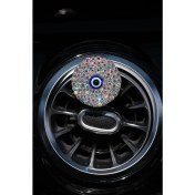 Resim Tasarım Arabam Nazar Klima Kokusu Yaldız Taş & Nazar Boncuğu 