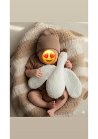 Resim Suvoltastore Teddy Peluş Ördek Uyku Arkadaşı Beyaz Beyaz 