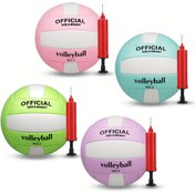 Resim 2025'te Yeni, Dayanıklı No. 5 PVC Voleybol Topu Taşınabilir Şişirme Pompası Dahil, Çeşitli Makaron Renklerinde Mevcut, İç ve Dış Mekan Aktiviteleri, Antrenmanlar, Yarışmalar vb. için Uygun 