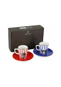 Resim Porland Wild Life Monkey-Giraffe Kahve Takımı 4 Parça 04ALM005320 