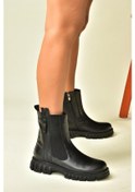 Resim Fox Shoes Siyah Hakiki Deri Günlük Kadın Postal Bot N555102703 Siyah 