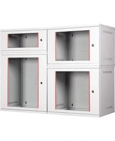 Resim CetKing 9u 19" Security Box Duvar Tipi Kabinet, Demonte, 542MM Genişlik, 400MM Derinlik, Açık Gri Renk 