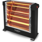 Resim Kumtel Siyah Mini Şömine Isıtıcı 2200 W Ks-2760 