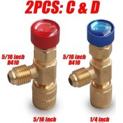 Resim Willowhaven C+d 2 Adet Ağır Hizmet R22 R410a Soğutucu Emniyet Vana Seti Sızdırmaz Diş 