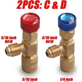 Resim Willowhaven C+d 2 Adet Ağır Hizmet R22 R410a Soğutucu Emniyet Vana Seti Sızdırmaz Diş 