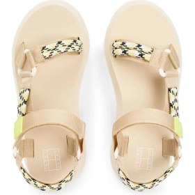 Resim Tommy Hilfiger Bej Kadın Sandalet EN0EN02970AES 