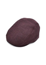 Resim Külah Erkek Şapka Keten Kasket - Bordo - Standart Bordo 