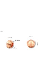 Resim Trafimet PD0010/16 Saf CP40 1,6 mm Plazma Memesi Trafimet 1 adet fiyatıdır 