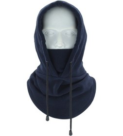 Resim Polar Polar Balaclava Yüz Maskesi Rüzgar Geçirmez Boyun Eşarp Hood Warmer Kış Doğa Sporları İçin - Lacivert 