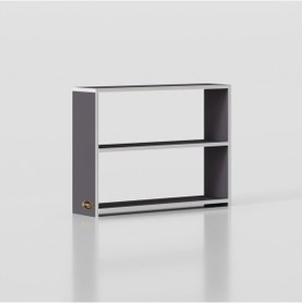 Resim Kenzlife Kitaplık Süper Ga 060*80*19 Gri 2 Katlı Tek Bölme Ofis Mutfak Banyo Dolabı Arkalıksız Çok Renkli 