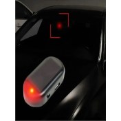 Resim MAİN SHOP 1 Adet Kırmızı Renk Güneş Enerjili LED Güvenlik Işıkları, Caydırıcı Hırsızlık Alarm Ledi Bataryasız 