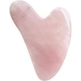 Resim Kalp Kuvars Gua Sha Taşı Aşkın ve Barışın Taşı 
