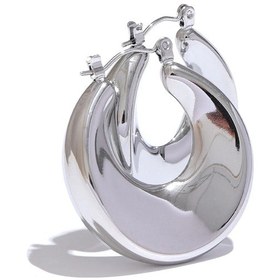 Resim Yhpup Minimalist Paslanmaz Çelik Boş Hoop Küpe - Su Geçirmez 2024 Modelaltın-renk10000mah Altın-renk 