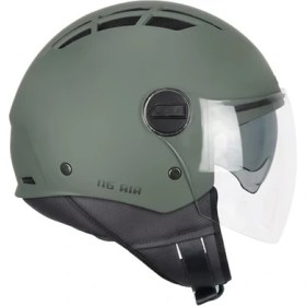 Resim Cgm 116A Aır Açık Kask Yeşil Uzun Vizör Güneş Vizörlü 