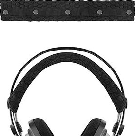 Resim GEEKRIA Bose, AKG, Sennheiser, Sony, Beats yönelik kafa kulaklık, Audio-Technica yedek saç bandı,/Comfort yastık/Top Pad Ekran Koruyucu (Siyah büyük) 