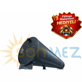 Resim Sönmez Solar Enerji Vakum Tüplü Güneş Enerji 160lt Soğuk Su Deposu (ŞAMANDIRA DEPOSU) 
