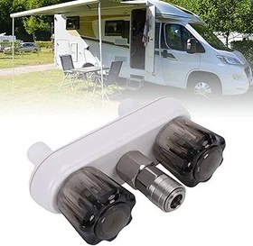 Resim EMUKOEP RV Dış Mekan Duş Bataryası, Yönlendiricili Hızlı Bağlantılı Dış Vana, Uygun Su Akış Kontrolü Için RV Dış Duş Bataryası 
