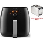 Resim Yüksek Performanslı Büyük Kapasiteli Sıcak Hava Fritöz Inox Siyah 