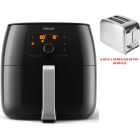 Resim Yüksek Performanslı Büyük Kapasiteli Sıcak Hava Fritöz Inox Siyah 