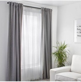 Resim Beyaz Tül Perde 2 Kanat,280x300 cm Tül Perde Beyaz Renk 