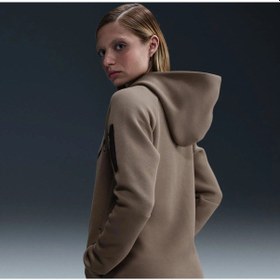 Resim Sportswear Tech Fleece Windrunner Full-zip Hooded Ss25 Kadın Sweatshirt Kahverengi 