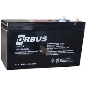 Resim Orbus 12v 7ah Amper Agm Jel Orbus Akü Ebatlar: 150x65x90mm 