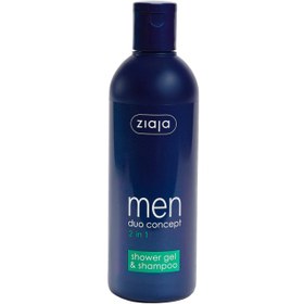 Resim Ziaja Men 2'in 1 Shower Gel & Shampoo - Erkekler İçin Duş Jeli ve Şampuan 300ml 