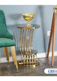 Resim Mim Bronz - Gold Kobra Yan Sehpa Gold 