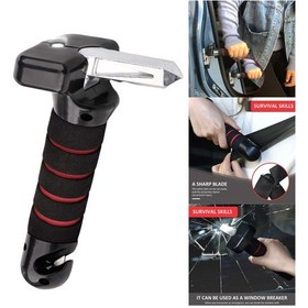 Resim Xiyyadms Kırmızı Araba Pencere Kırıcı Kol Dayama - 350 Lbs Yük Taşıma, Emniyetli Binme-işleme, Elde Tutulması Kolay, Tüm U-şekilli Kilitlere Uygun 