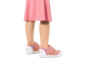 Resim Kiko Kids Catly Cırtlı Kız Bebek Ilk Adım Panduf Ayakkabı Pudra 